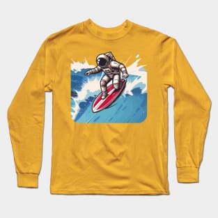 astronaut surfer Long Sleeve T-Shirt